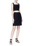 Figure View - Click To Enlarge - ALAÏA - Embossed knit skirt