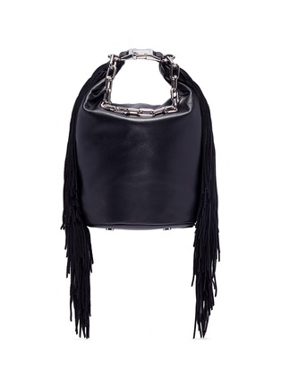 Main View - Click To Enlarge - ALEXANDER WANG - 'Attica' fringe leather dry sack