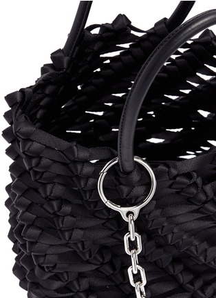 Detail View - Click To Enlarge - ALEXANDER WANG - 'Roxy' small woven webbing bucket bag