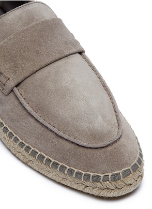 Detail View - Click To Enlarge - VINCE - 'Daria' suede espadrille loafers