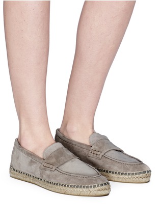 Figure View - Click To Enlarge - VINCE - 'Daria' suede espadrille loafers