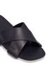 Detail View - Click To Enlarge - VINCE - 'Nico' cross strap leather slide sandals