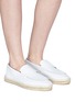 Figure View - Click To Enlarge - VINCE - 'Daria' leather espadrille loafers