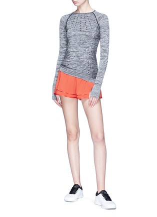 Figure View - Click To Enlarge - ELEVEN BY VENUS WILLIAMS - 'Seamless Knit' long sleeve performance top