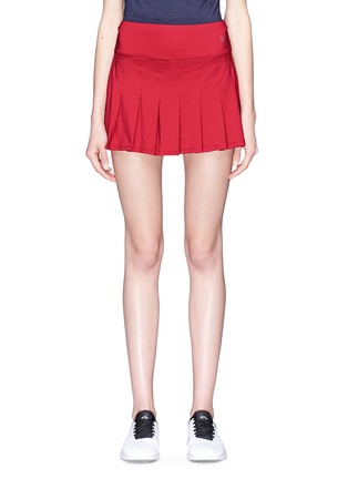 Main View - Click To Enlarge - ELEVEN BY VENUS WILLIAMS - 'Core Flutter' pleated skirt with compression short liner