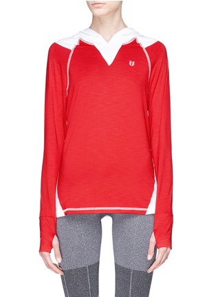 Main View - Click To Enlarge - ELEVEN BY VENUS WILLIAMS - Jacquard panel performance hoodie