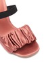 Detail View - Click To Enlarge - MERCEDES CASTILLO - 'Lynn' ruched satin band sandals