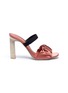 Main View - Click To Enlarge - MERCEDES CASTILLO - 'Lynn' ruched satin band sandals