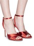 Figure View - Click To Enlarge - SAM EDELMAN - 'Aly' cross strap satin sandals