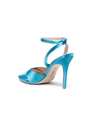 Detail View - Click To Enlarge - SAM EDELMAN - 'Aly' cross strap satin sandals