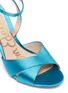 Detail View - Click To Enlarge - SAM EDELMAN - 'Aly' cross strap satin sandals