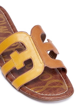 Detail View - Click To Enlarge - SAM EDELMAN - 'Bay' leather slide sandals