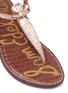 Detail View - Click To Enlarge - SAM EDELMAN - 'Gigi' snake embossed mirror thong sandals