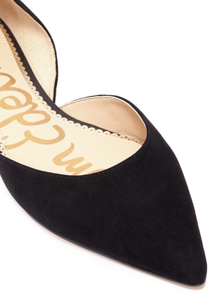 Detail View - Click To Enlarge - SAM EDELMAN - 'Rodney' suede d'Orsay flats