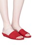 Figure View - Click To Enlarge - SAM EDELMAN - 'Liliana' wedge suede slide sandals
