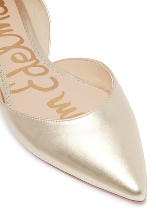 Detail View - Click To Enlarge - SAM EDELMAN - 'Rodney' metallic leather d'Orsay flats