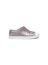 Main View - Click To Enlarge - NATIVE  - 'Jefferson Bling Glitter' coated perforated toddler slip-on sneakers