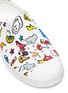 Detail View - Click To Enlarge - NATIVE  - 'Jefferson' mixed graphic print perforated toddler slip-on sneakers