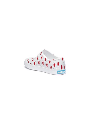 Figure View - Click To Enlarge - NATIVE  - 'Juniper' heart print perforated toddler Mary Jane slip-ons