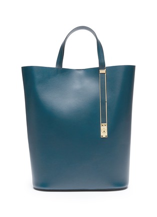 Main View - Click To Enlarge - SOPHIE HULME - 'Exchange North South' leather tote