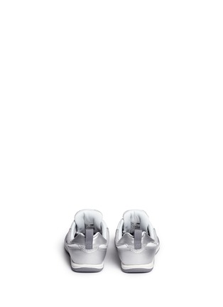Back View - Click To Enlarge - NEW BALANCE - '574' metallic faux leather toddler sneakers