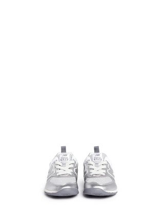 Figure View - Click To Enlarge - NEW BALANCE - '574' metallic faux leather toddler sneakers
