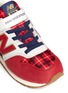 Detail View - Click To Enlarge - NEW BALANCE - '996' strap tartan check kids sneakers