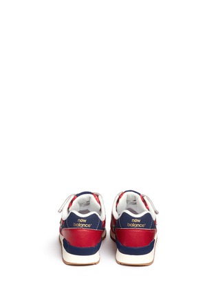 Back View - Click To Enlarge - NEW BALANCE - '996' strap tartan check kids sneakers