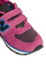 Detail View - Click To Enlarge - NEW BALANCE - '574 Outside In' strap suede kids sneakers