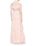 Figure View - Click To Enlarge - NEEDLE & THREAD - Floral embellished tiered ruffle tulle gown