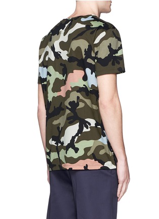 Back View - Click To Enlarge - VALENTINO GARAVANI - Camouflage print T-shirt