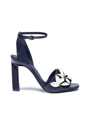 Main View - Click To Enlarge - MERCEDES CASTILLO - 'Milee' geometric petal leather sandals