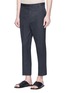 Front View - Click To Enlarge - JIL SANDER - Cropped cotton twill pants