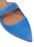 Detail View - Click To Enlarge - AQUAZZURA - 'Blossom' suede Mary Jane slides