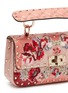 Detail View - Click To Enlarge - VALENTINO GARAVANI - 'Rockstud Spike' floral appliqué small quilted leather crossbody bag