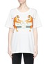 Main View - Click To Enlarge - GUCCI - Tiger vintage logo print oversized T-shirt