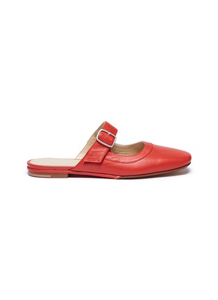 Main View - Click To Enlarge - CREATURES OF COMFORT - 'Lucca' leather Mary Jane slides