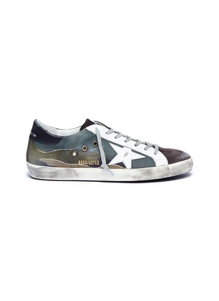 Main View - Click To Enlarge - GOLDEN GOOSE - 'Superstar' camouflage print canvas sneakers