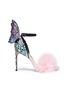 Main View - Click To Enlarge - SOPHIA WEBSTER - 'Talulah' fairy wing marabou feather leather sandals