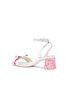 Detail View - Click To Enlarge - SOPHIA WEBSTER - 'Andie' embellished heel double bow leather sandals