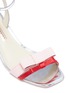 Detail View - Click To Enlarge - SOPHIA WEBSTER - 'Andie' embellished heel double bow leather sandals