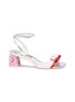 Main View - Click To Enlarge - SOPHIA WEBSTER - 'Andie' embellished heel double bow leather sandals