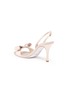 Detail View - Click To Enlarge - RENÉ CAOVILLA - Strass bow satin slingback sandals