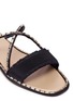 Detail View - Click To Enlarge - RENÉ CAOVILLA - Strass embellished cross strap slide sandals
