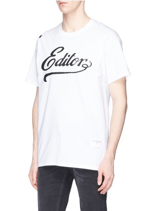 Back View - Click To Enlarge - THE EDITOR - Logo print T-shirt 3-pack set