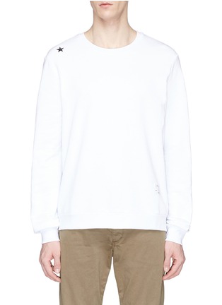 Main View - Click To Enlarge - THE EDITOR - Stripe zip outseam sweatshirt