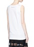 Back View - Click To Enlarge - - - 'Dance and Groove' slogan print oversized tank top