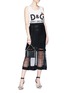 Figure View - Click To Enlarge - - - 'Dance and Groove' slogan print oversized tank top