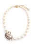 Main View - Click To Enlarge - ERICKSON BEAMON - 'Delicate Balance' Swarovski crystal faux pearl pendant necklace