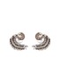 Main View - Click To Enlarge - ERICKSON BEAMON - 'Delicate Balance' Swarovski crystal faux pearl swirl stud earrings